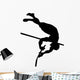 High Jump Track and Field Silhouette Wall Decal
