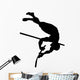 High Jump Track and Field Silhouette Wall Decal