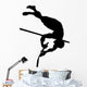 High Jump Track and Field Silhouette Wall Decal
