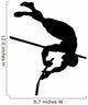 High Jump Track and Field Silhouette Wall Decal