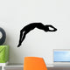 High Jump Track and Field Silhouette Wall Decal