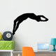 High Jump Track and Field Silhouette Wall Decal
