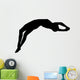 High Jump Track and Field Silhouette Wall Decal