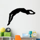 High Jump Track and Field Silhouette Wall Decal