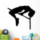 High Jump Track and Field Silhouette Wall Decal