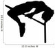 High Jump Track and Field Silhouette Wall Decal