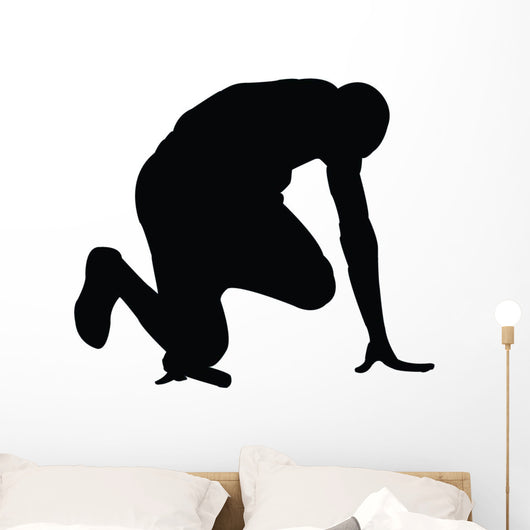 Running Silhouette Wall Decal
