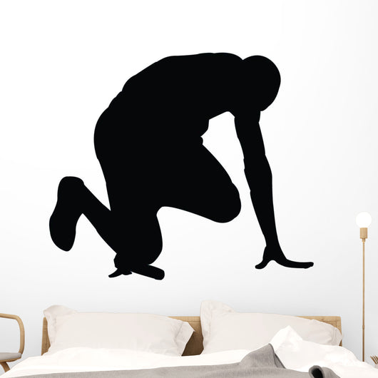 Running Silhouette Wall Decal