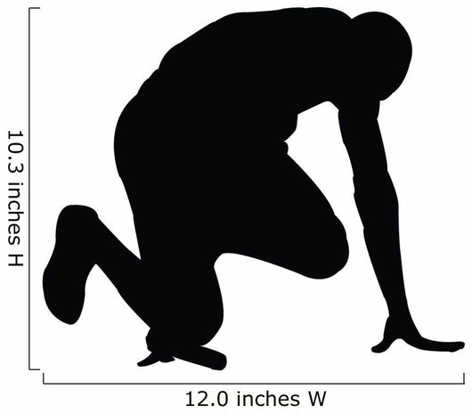 Running Silhouette Wall Decal