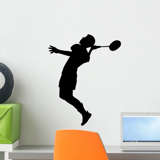 Badminton Silhouette Wall Decal