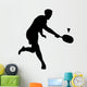 Badminton Silhouette Wall Decal
