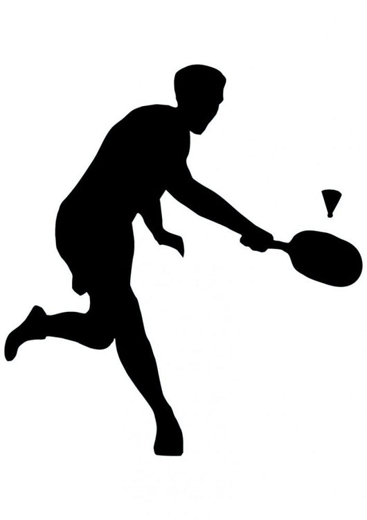 Badminton Silhouette Wall Decal