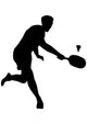 Badminton Silhouette Wall Decal