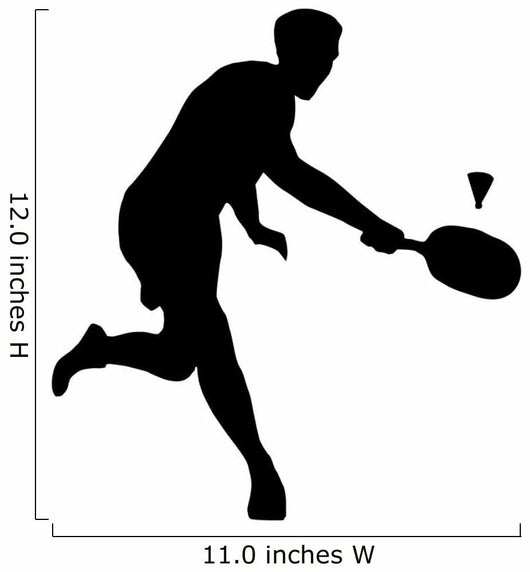 Badminton Silhouette Wall Decal