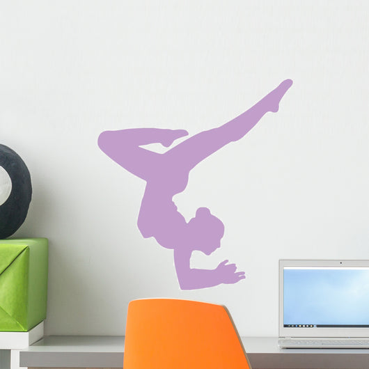 Purple Balanced Dancer Wall Decal