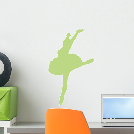 Light Blue Ballerina Wall Decal
