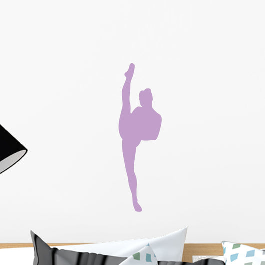 Ballet Silhouette Lavender Wall Decal