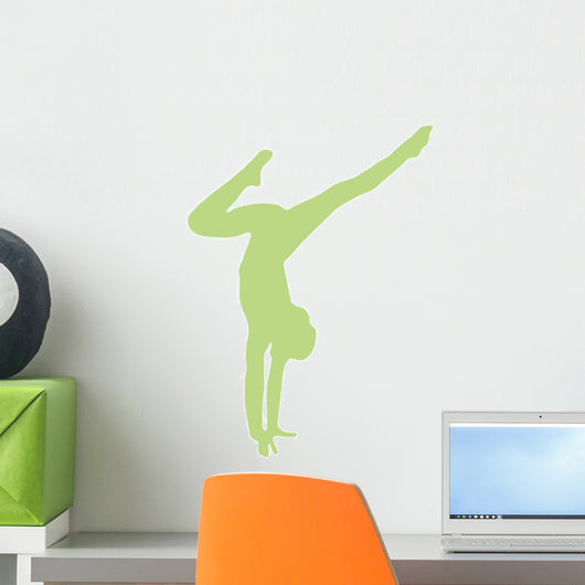 Lime Green Handstand Ballerina Wall Decal