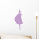 Purple Upright Split Ballerina Wall Decal