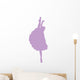 Purple Upright Split Ballerina Wall Decal