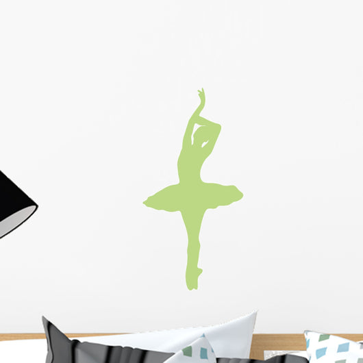 Lime Green Prima Ballerina Wall Decal