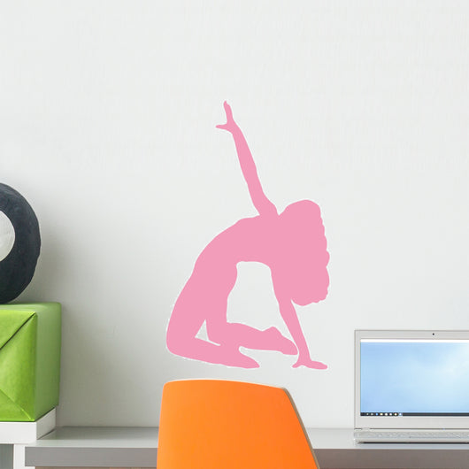 Pink Bending Dancer Wall Decal