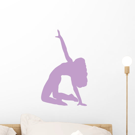 Purple Bending Dancer Wall Decal