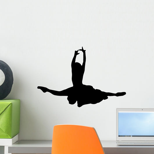 Black Ballet Silhouette Wall Decal