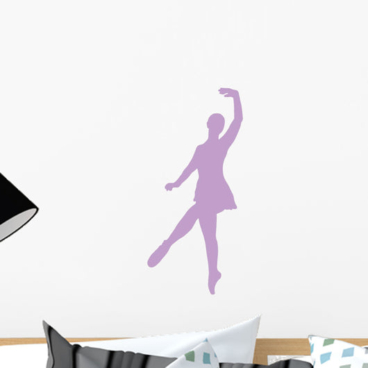 Ballet Silhouette Lavender Wall Decal