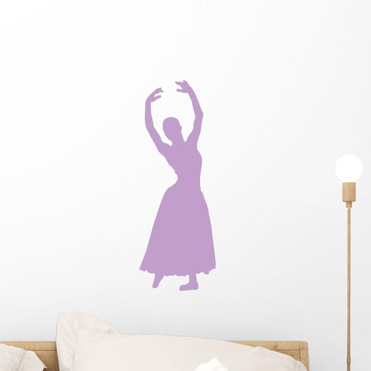 Ballet Silhouette Lavender Wall Decal