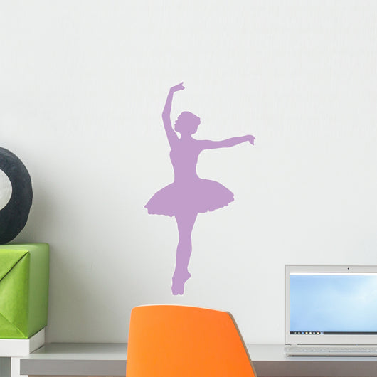 Ballet Silhouette Lavender Wall Decal