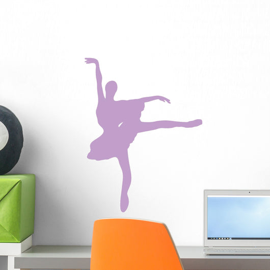 Purple Tutu Ballerina Wall Decal