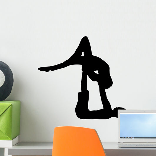 Black Coupled Ballerinas Wall Decal