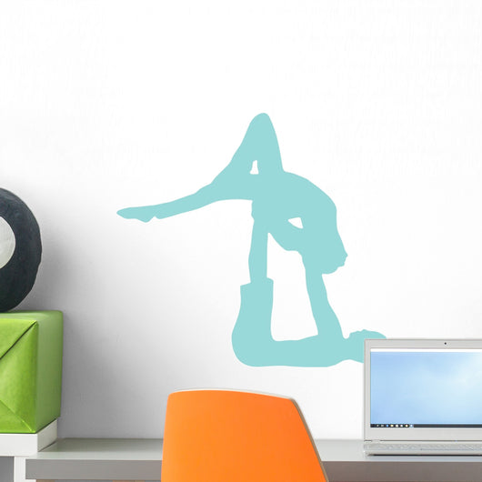 Blue Couple Dancing Ballet Wall Decal