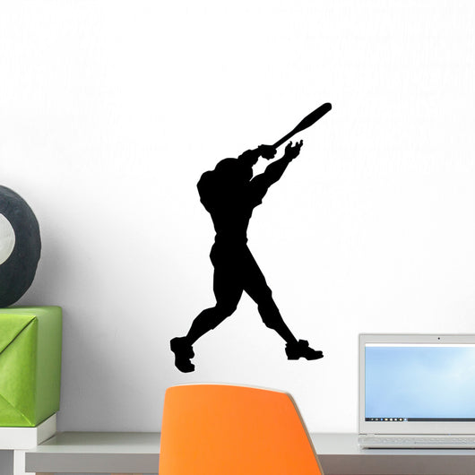 Baseball Silhouette Wall Decal