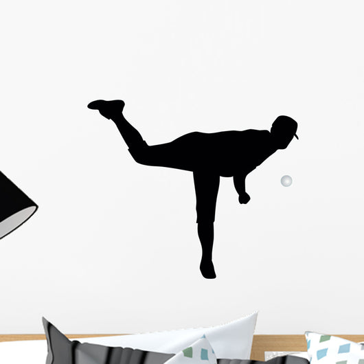 Baseball Silhouette Wall Decal