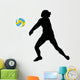 Volley Ball Silhouette Wall Decal