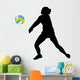 Volley Ball Silhouette Wall Decal