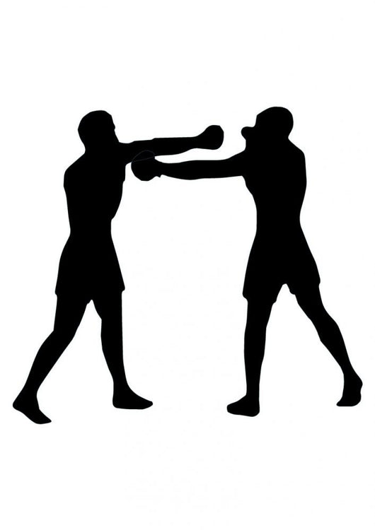 Boxing Silhouette Wall Decal