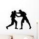 Boxing Silhouette Wall Decal