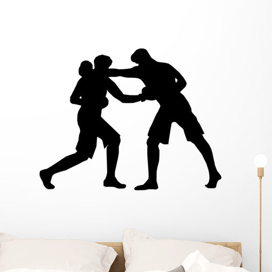 Boxing Silhouette Wall Decal