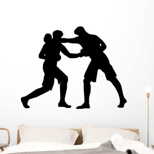 Boxing Silhouette Wall Decal
