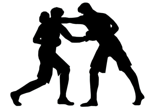 Boxing Silhouette Wall Decal