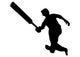 Cricket Silhouette Wall Decal