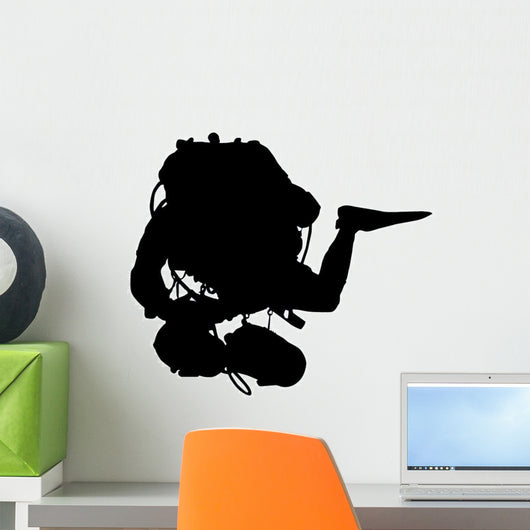Gathering Samples Scuba Diving Wall Decal