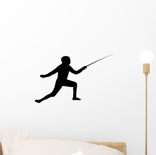 Fencing Silhouette Wall Decal
