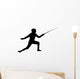 Fencing Silhouette Wall Decal