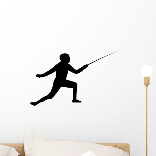 Fencing Silhouette Wall Decal