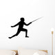 Fencing Silhouette Wall Decal