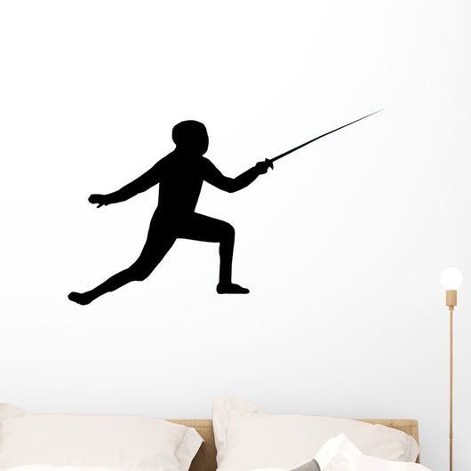 Fencing Silhouette Wall Decal